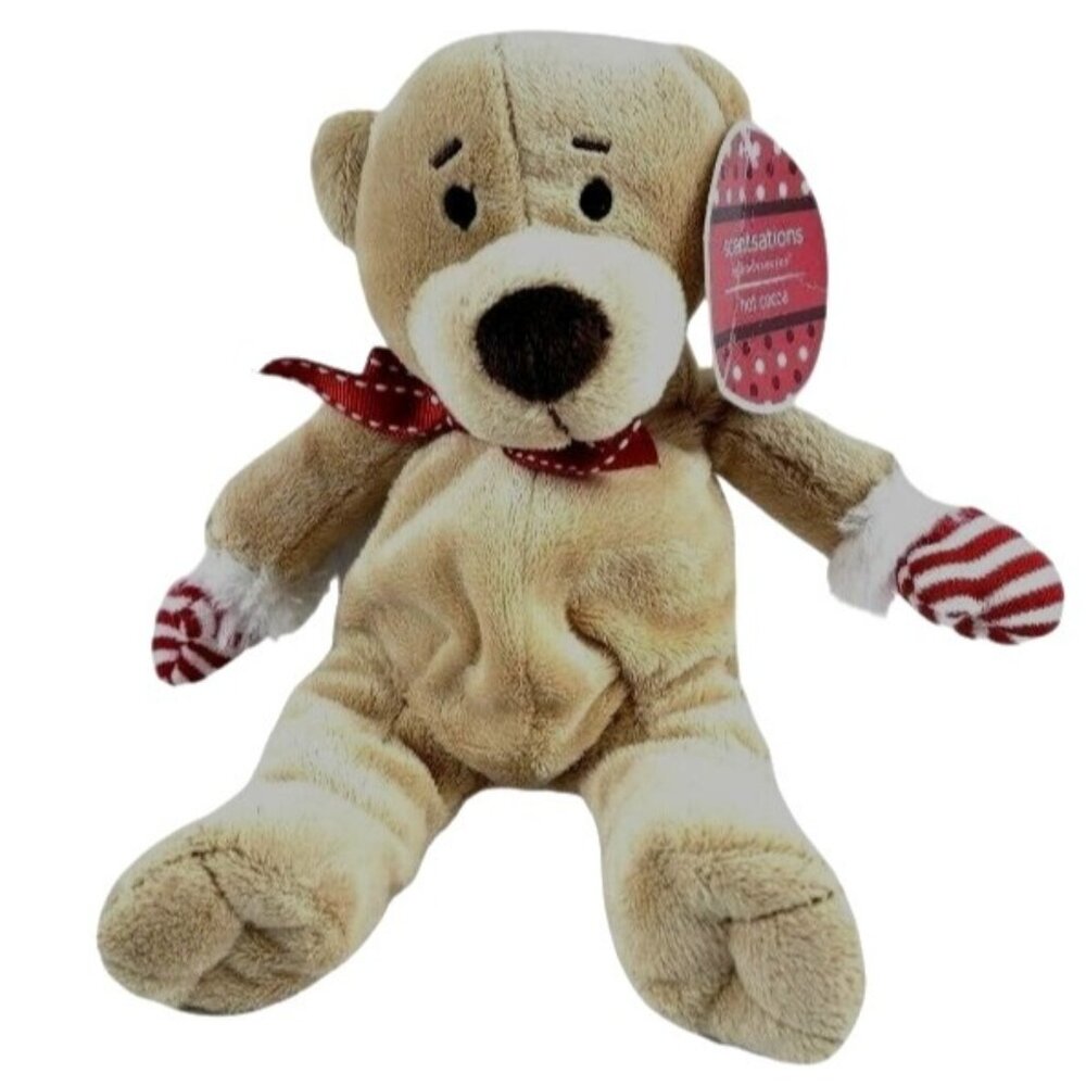 Kohls Scentsations Hot Cocoa Holiday Bear Plush Mittens Scarf Stuffed Animal